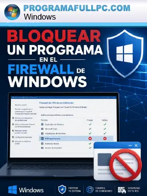 Como bloquear un programa en el Firewall de Windows