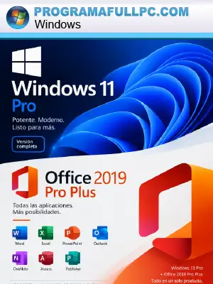 Windows 11 Pro v Office 2019 Pro Plus Full Español