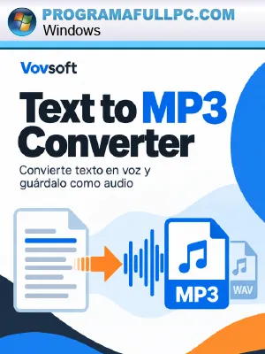 VovSoft Text to MP3 Converter Full Español